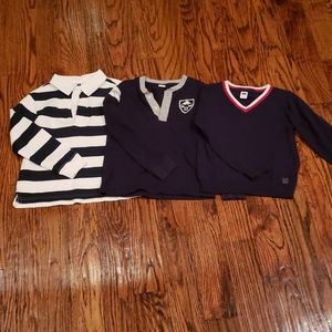 Bundle of Janie and Jack shirts and sweater